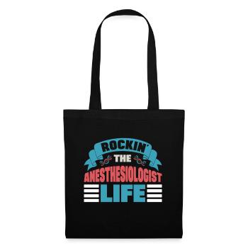 Rockin The Anesthesiologist Life Nurse Anesthesia - Tote Bag - black - Front