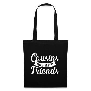 Les cousins se font les meilleurs amis - Sac en tissu - noir - Devant
