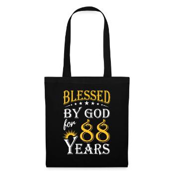 Vintage by God for 88 years Happy 88th Birthday70t - Tote Bag - black - Front