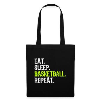 Eat Sleep Basketball Repeat Player Funny Cool Love - Tote Bag - black - Front