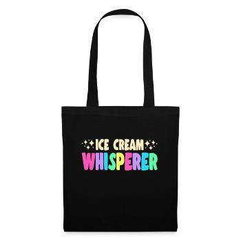 Ice Cream Whisperer Gelato Dessert Popsicle Gift - Tote Bag - black - Front