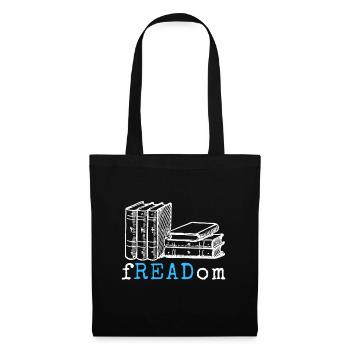Vintage Retro fREADom Idee I Read Banned Booksavid - Stoffbeutel - Schwarz - Vorne