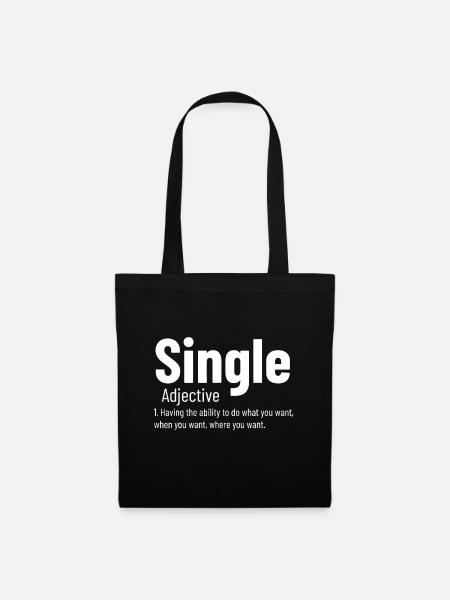 Beziehung Single Adjektiv Definition Lustige Sünde - Stoffbeutel - Schwarz