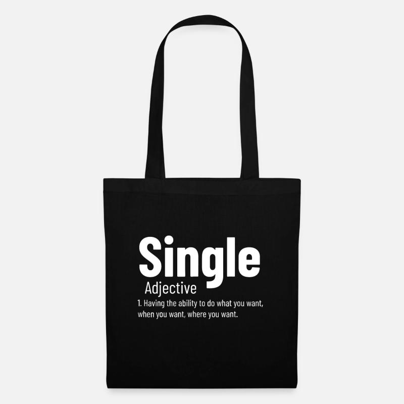 Beziehung Single Adjektiv Definition Lustige Sünde - Stoffbeutel - Schwarz