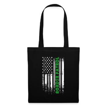 Grenzschutz - Thin Green Line Patriot Law Enforcec - Stoffbeutel - Schwarz - Vorne