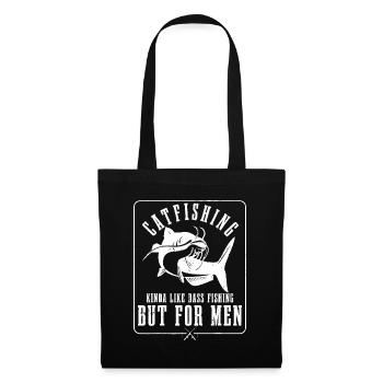Mens Catfishing Kinda Like Bass Fishing But For Me - Tote Bag - black - Front