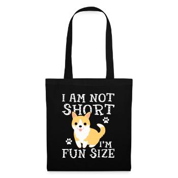 I'm not short I'm fun sized idea Funny Shiba Inu D - Tote Bag - black - Front