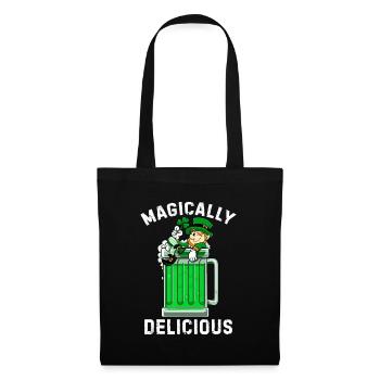 Idée magiquement délicieuse St Patricks Day Boire - Sac en tissu - noir - Devant