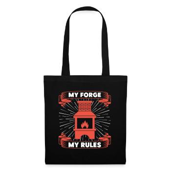 Blacksmithing My Forge My Rules Forging Gift Idea - Tote Bag - black - Front