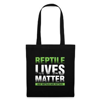 Reptile Lives Matter Herpétologiste Vet Herping Rep - Sac en tissu - noir - Devant