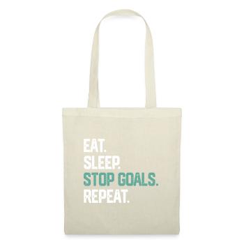 EAT SLEEP STOP GOALS REPEAT idea Goalie Soccer Hoc - Tote Bag - nature - Front