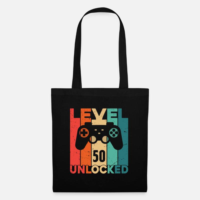 Level 50 Unlocked - Tote Bag - black