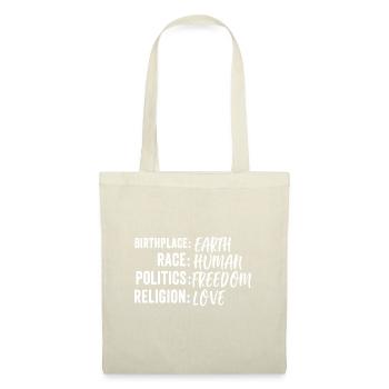 Birthplace Earth Race Human Politics Freedom Relig - Tote Bag - nature - Front