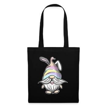 Ostern Gnome Gnomes - Stoffbeutel - Schwarz - Vorne