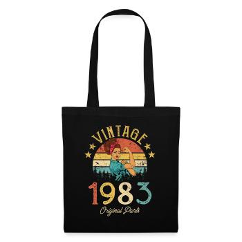 Millésime 1983 Fabriqué en 1983 39e anniversaire Femmes 39 Y - Sac en tissu - noir - Devant