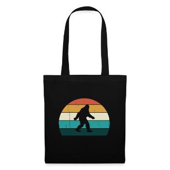 Retro Big Foot - Cool Sunset Bigfoot Lovers Gift - Tote Bag - black - Front