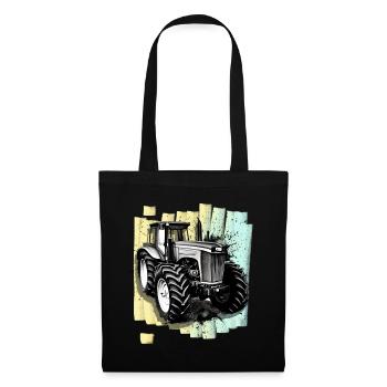 Tractor Agriculture Farmer - Tote Bag - black - Front