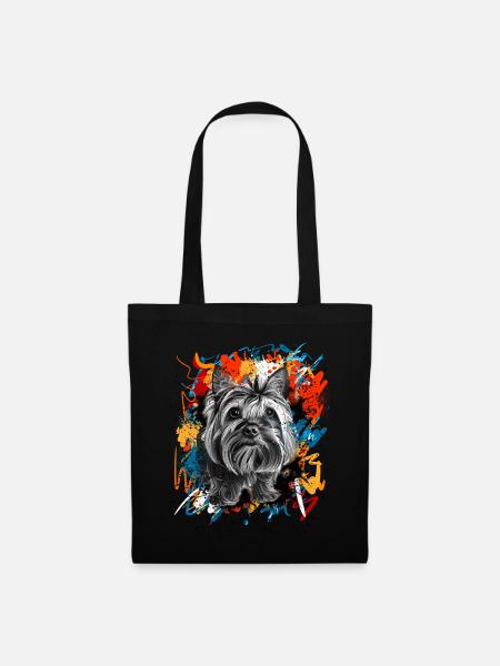 Yorkshire Terrier - Stoffbeutel - Schwarz