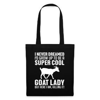Cool Goats For Women Girls Goat Whisperer Pygmy Go - Sac en tissu - noir - Devant