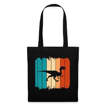 Velociraptor Dino Dinosaurs - Tote Bag - black - Front