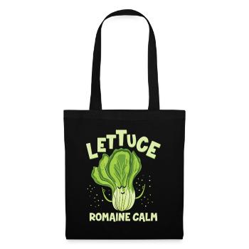 Lettuce Romaine Calm Mindfulness Vegan Yoga Lover - Tote Bag - black - Front