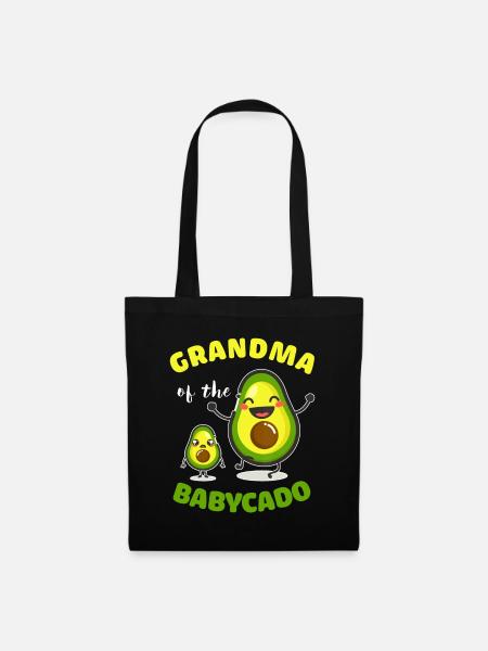 Oma der Babycado Avocado Familie Matching - Stoffbeutel - Schwarz