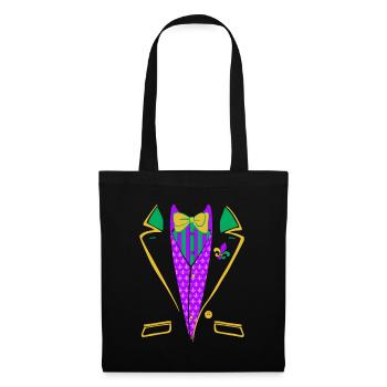 Mardi Gras Tuxedo Suit Gentlemen Carnival Parade C - Tote Bag - black - Front