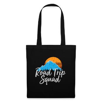 Road Trip Squad | Travelling Tour Souvenir Giftjoyr - Stoffbeutel - Schwarz - Vorne