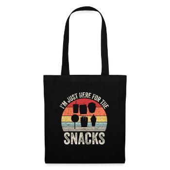 Vintage Retro I'm Just Here For The Snacks Familys - Tote Bag - black - Front