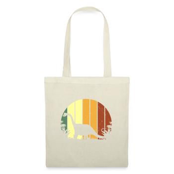 Retro Brontosaurus idea, Dinosaur Tee, Vegetarian - Tote Bag - nature - Front