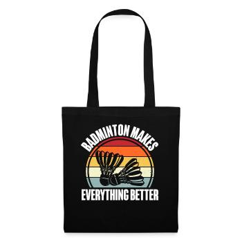 Badminton - Tote Bag - black - Front