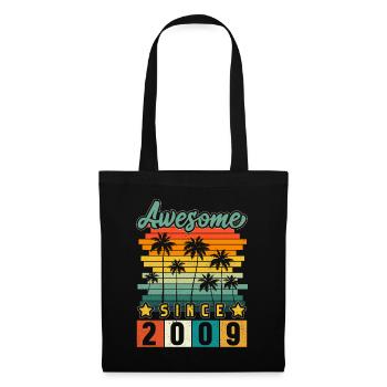 2009 Anniversaire Naissance Année de naissance millésime - Sac en tissu - noir - Devant