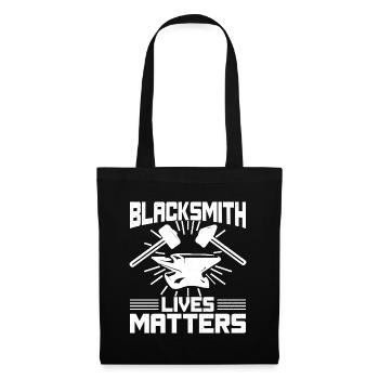 Blacksmith Lives Matters Forging Gift Idea - Tote Bag - black - Front