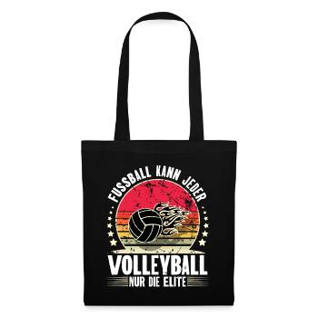 Volleyball - Stoffbeutel - Schwarz - Vorne
