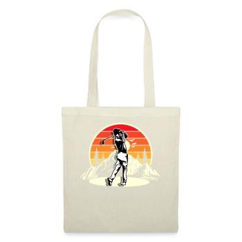 Golfeurs de golf - Sac en tissu - nature - Devant