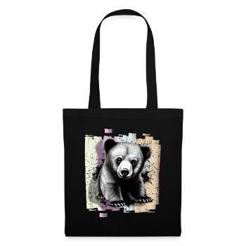 Ours - Sac en tissu - noir - Devant