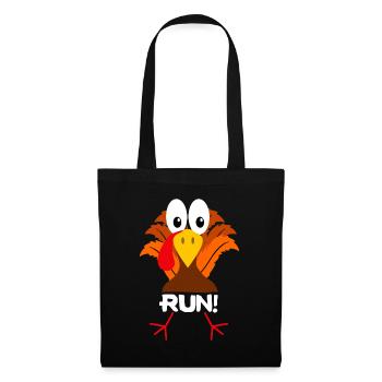 Turquie Costume Adulte Running Face Turquie Trotsport - Sac en tissu - noir - Devant