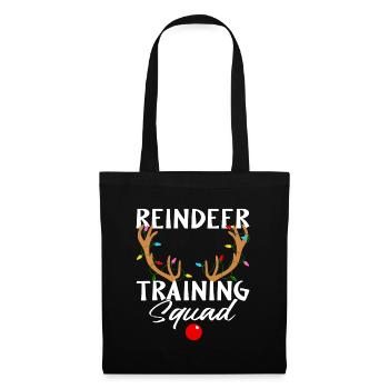 Christmas Running Reindeer Runner Training Squad T - Tote Bag - black - Front