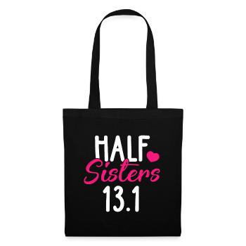 Laufshirt Halbschwestern 13.1 Marathon T-Shirts Chri - Stoffbeutel - Schwarz - Vorne