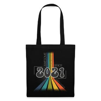 2021 Vintage Birthday Groovy Vintage Retro - Tote Bag - black - Front