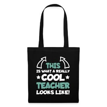 Cool Teacher Funny Saying Teaching Student Men Wom - Tote Bag - black - Front