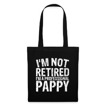 Mens Christmas idea I'm Not Retired I'm A Professi - Tote Bag - black - Front