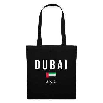 Dubai United Arab Emirates Flag Souvenir Gift UEAf - Tote Bag - black - Front