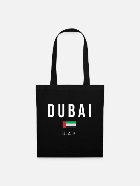 Dubai Vereinigte Arabische Emirate Flagge Souvenir Geschenk UEAf - Stoffbeutel - Schwarz