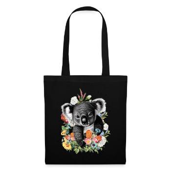Koala Flowers - Tote Bag - black - Front