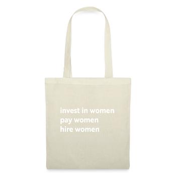 Investir dans les femmes Payer les femmes Embaucher les femmesInvestir dans le wome - Sac en tissu - nature - Devant