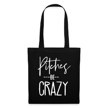 Baseball for Women - Pitches be Crazy - Tote Bag - black - Front