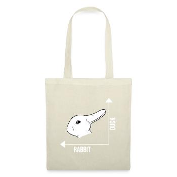 Rabbit Duck Graph Math Pâques - Sac en tissu - nature - Devant