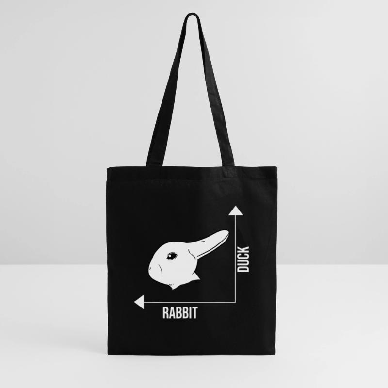 Rabbit Duck Graph Math Ostern Stoffbeutel