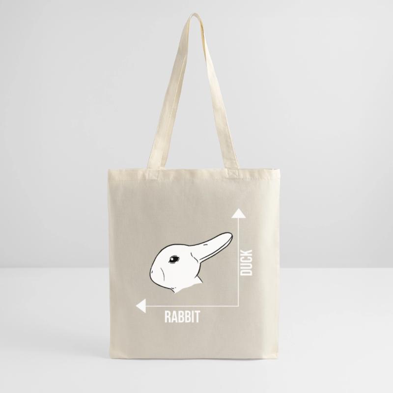 Rabbit Duck Graph Math Easter Tote Bag